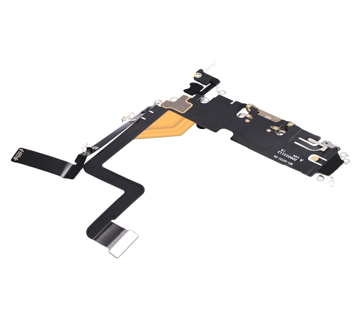 iphone 14 Pro İle Uyumlu Şarj Yeri  Girişli ve Mikrofonlu Şarj Filmi Premium Gold - Görsel 4