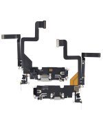 iphone 14 Pro İle Uyumlu Şarj Yeri  Girişli ve Mikrofonlu Şarj Filmi Premium Gümüş - Görsel 2