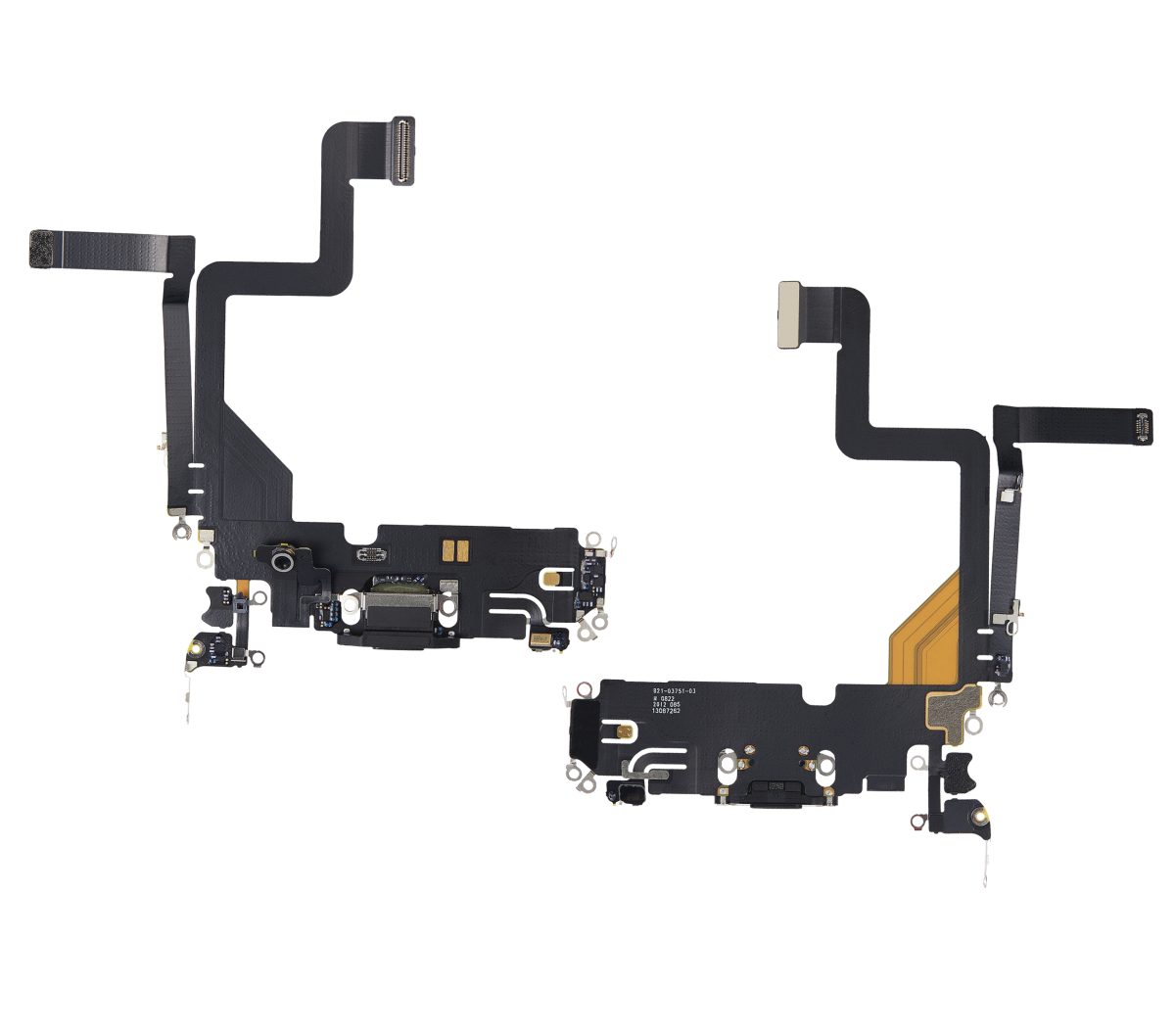 iphone 14 Pro İle Uyumlu Şarj Yeri  Girişli ve Mikrofonlu Şarj Filmi Premium Uzay Siyahı - Görsel 2