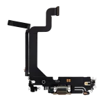 iphone 14 Pro Max İle Uyumlu Şarj Yeri  Girişli ve Mikrofonlu Şarj Filmi Gold