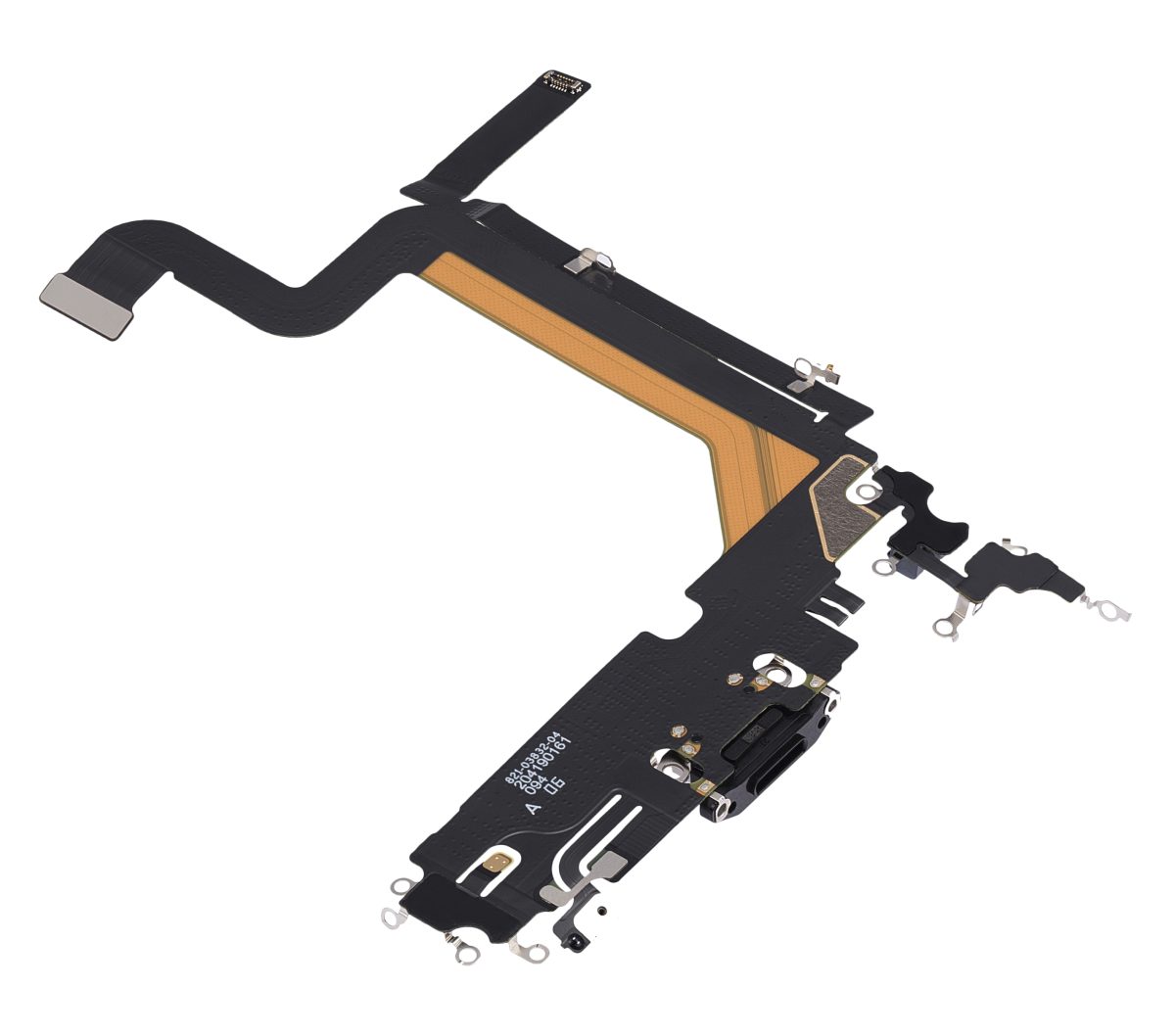 iphone 14 Pro Max İle Uyumlu Şarj Yeri  Girişli ve Mikrofonlu Şarj Filmi Premium Uzay Siyahı - Görsel 4