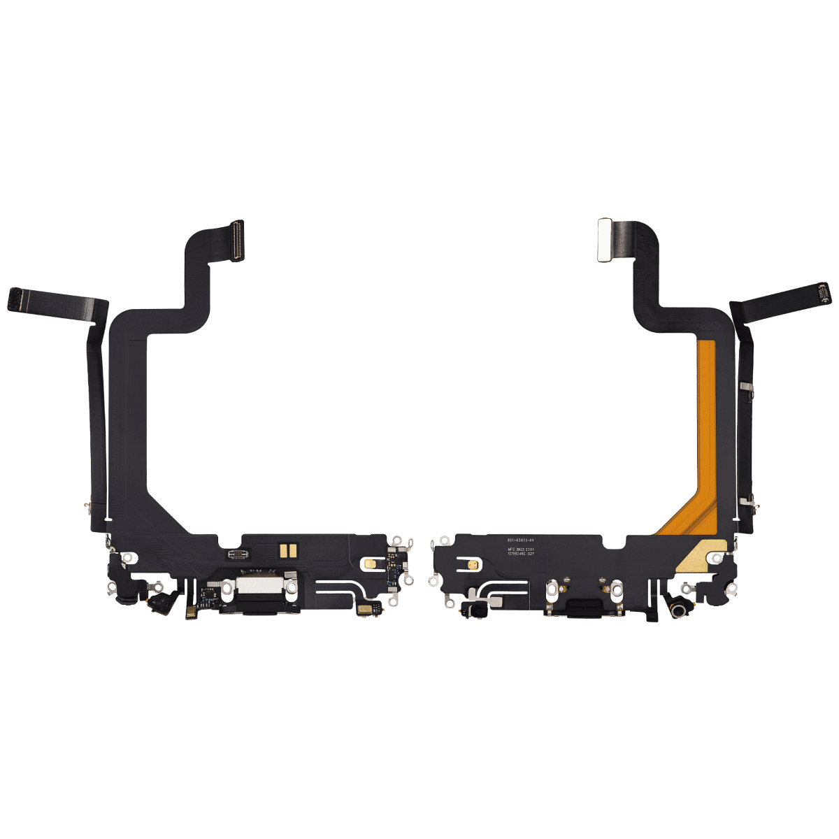 iphone 14 Pro Max İle Uyumlu Şarj Yeri  Girişli ve Mikrofonlu Şarj Filmi Uzay Siyahı - Görsel 2