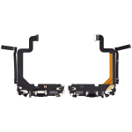 iphone 14 Pro Max İle Uyumlu Şarj Yeri  Girişli ve Mikrofonlu Şarj Filmi Uzay Siyahı - Görsel 2