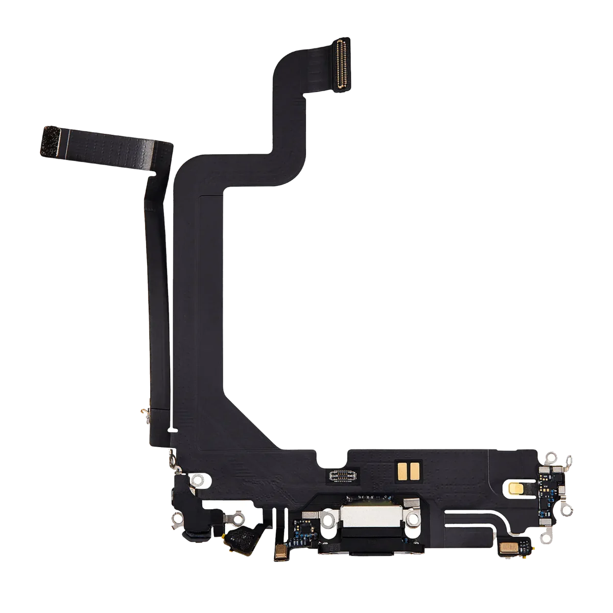 iphone 14 Pro Max İle Uyumlu Şarj Yeri  Girişli ve Mikrofonlu Şarj Filmi Uzay Siyahı