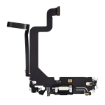 iphone 14 Pro Max İle Uyumlu Şarj Yeri  Girişli ve Mikrofonlu Şarj Filmi Uzay Siyahı