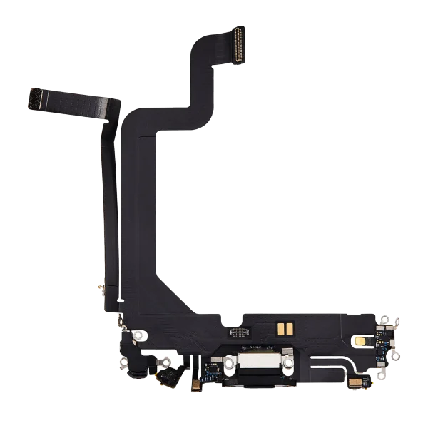 iphone 14 Pro Max İle Uyumlu Şarj Yeri  Girişli ve Mikrofonlu Şarj Filmi Uzay Siyahı