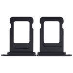iphone 15 / 15 Plus ile Uyumlu Tek Sim Kart Tepsisi Siyah - Görsel 2
