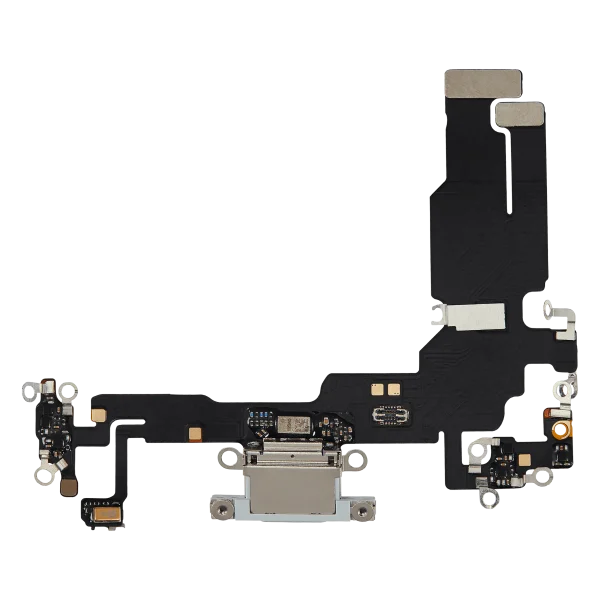 iphone 15 İle Uyumlu Şarj Yeri  Girişli ve Mikrofonlu Şarj Filmi Aftermarket Plus Mavi