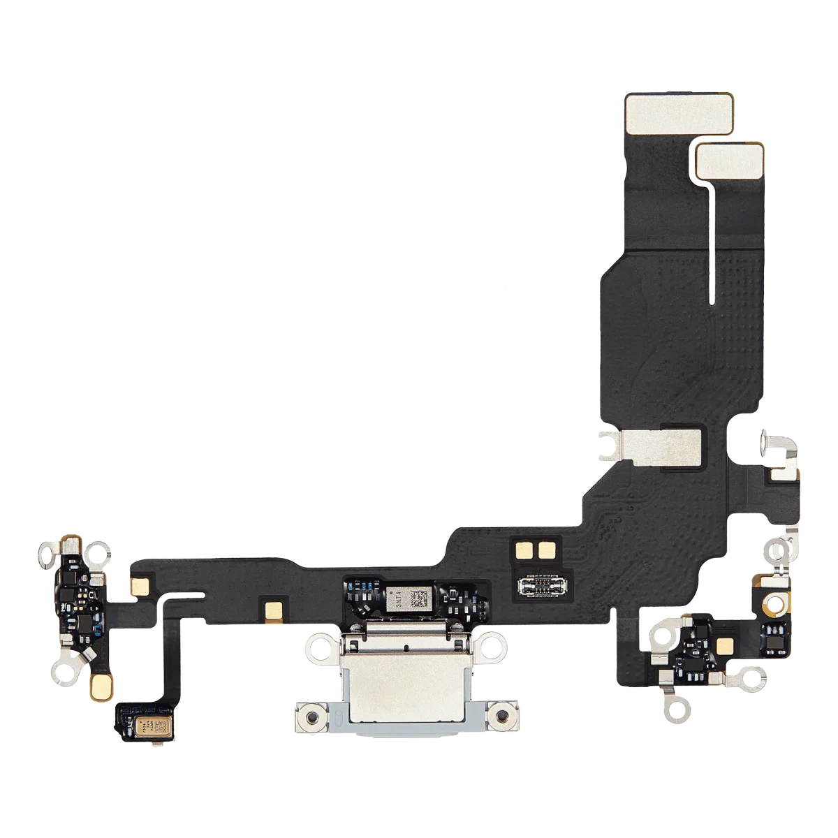 iphone 15 İle Uyumlu Şarj Yeri  Girişli ve Mikrofonlu Şarj Filmi Premium Mavi