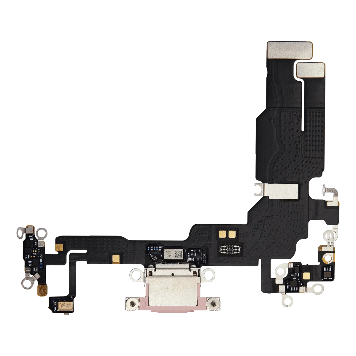 iphone 15 İle Uyumlu Şarj Yeri  Girişli ve Mikrofonlu Şarj Filmi Premium Rose