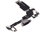 iphone 15 İle Uyumlu Şarj Yeri  Girişli ve Mikrofonlu Şarj Filmi Premium Siyah - Görsel 3
