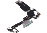 iphone 15 İle Uyumlu Şarj Yeri  Girişli ve Mikrofonlu Şarj Filmi Premium Yeşil - Görsel 3