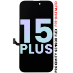 iphone 15 Plus Servis Paketi ile Uyumlu Yakınlık Sensörü Flex Önceden Takılı OLED Montajı