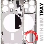 iphone 15 Pro İle Uyumlu Güç ve Ses Düğmesi ile Uyumlu Orta Çerçeve Muhafaza Uluslararası Sürüm Kullanılmış  Çekme: Sınıf A Doğal Titanyum