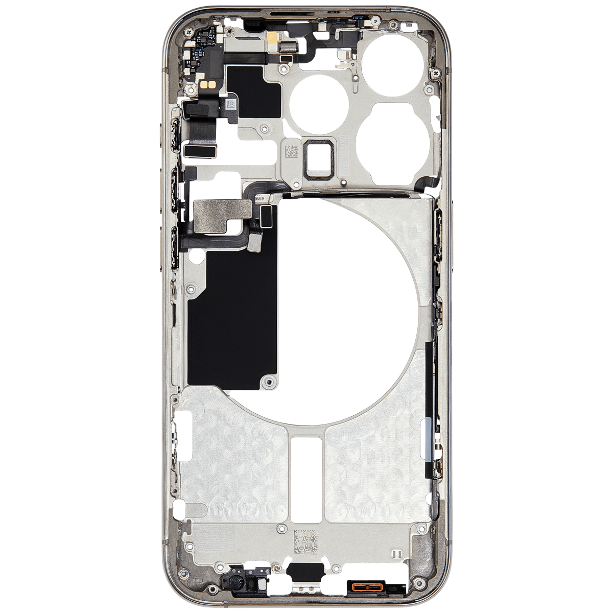 iphone 15 Pro İle Uyumlu Güç ve Ses Düğmesi ile Uyumlu Orta Çerçeve Muhafaza Uluslararası Sürüm Kullanılmış  Çekme: Sınıf A Doğal Titanyum - Görsel 3