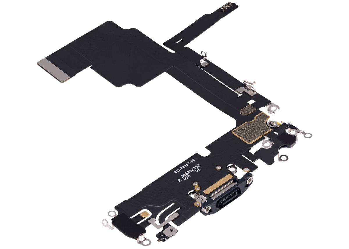 iphone 15 Pro İle Uyumlu Şarj Yeri  Girişli ve Mikrofonlu Şarj Filmi Premium  Mavi Titanyum - Görsel 4