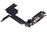 iphone 15 Pro İle Uyumlu Şarj Yeri  Girişli ve Mikrofonlu Şarj Filmi Premium Siyah Titanyum - Görsel 3