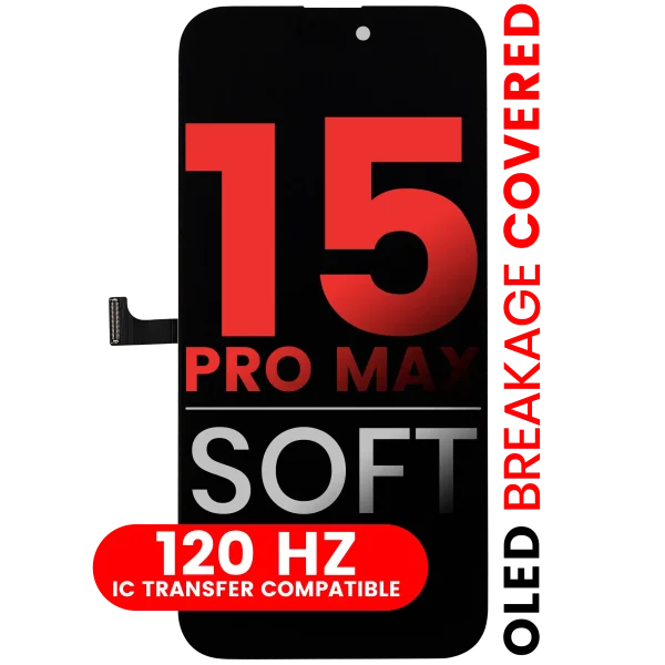iphone 15 Pro Max ile Uyumlu Ekran Dokunmatik %100 Oled (Soft)