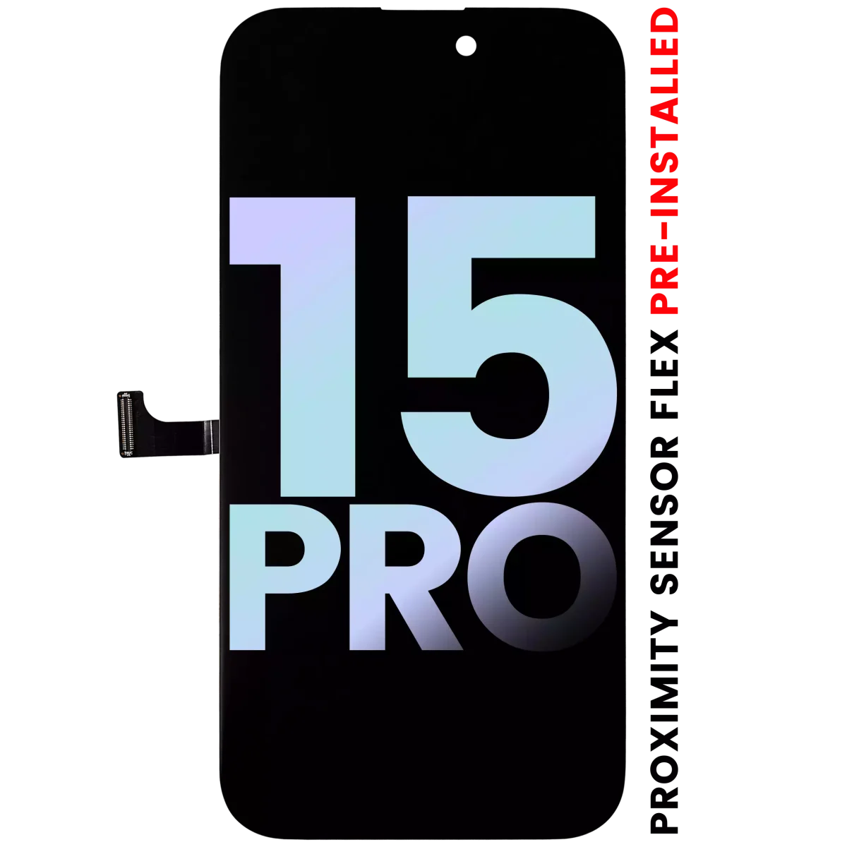 iphone 15 Pro Servis Paketi İle Uyumlu Önceden Takılı Yakınlık Sensörü Flex'li OLED Montajı