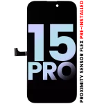 iphone 15 Pro Servis Paketi İle Uyumlu Önceden Takılı Yakınlık Sensörü Flex'li OLED Montajı