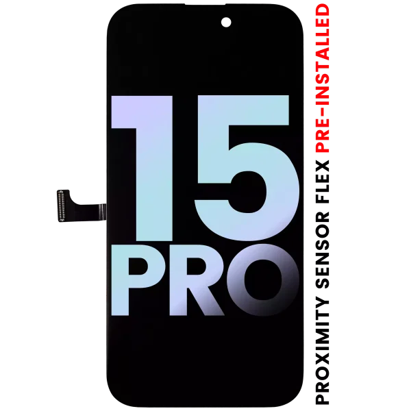 iphone 15 Pro Servis Paketi İle Uyumlu Önceden Takılı Yakınlık Sensörü Flex'li OLED Montajı