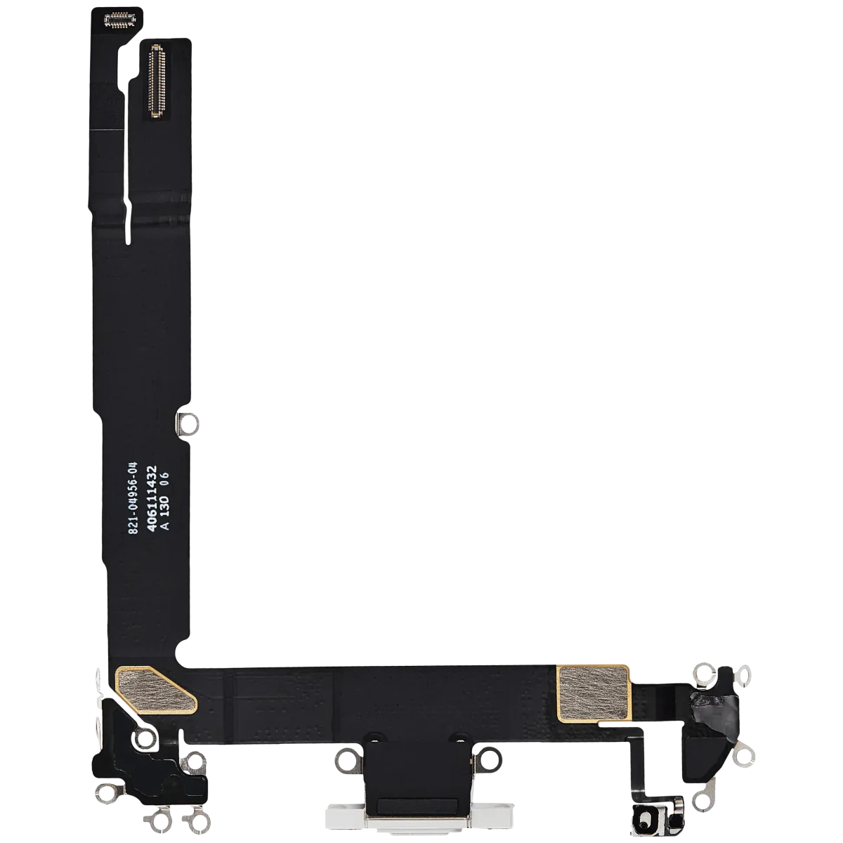 iphone 16 İle Uyumlu Şarj Yeri  Girişli ve Mikrofonlu Şarj Filmi Beyaz - Görsel 3