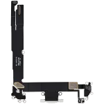 iphone 16 İle Uyumlu Şarj Yeri  Girişli ve Mikrofonlu Şarj Filmi Beyaz - Görsel 3