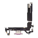 iphone 16 İle Uyumlu Şarj Yeri  Girişli ve Mikrofonlu Şarj Filmi Premium Rose