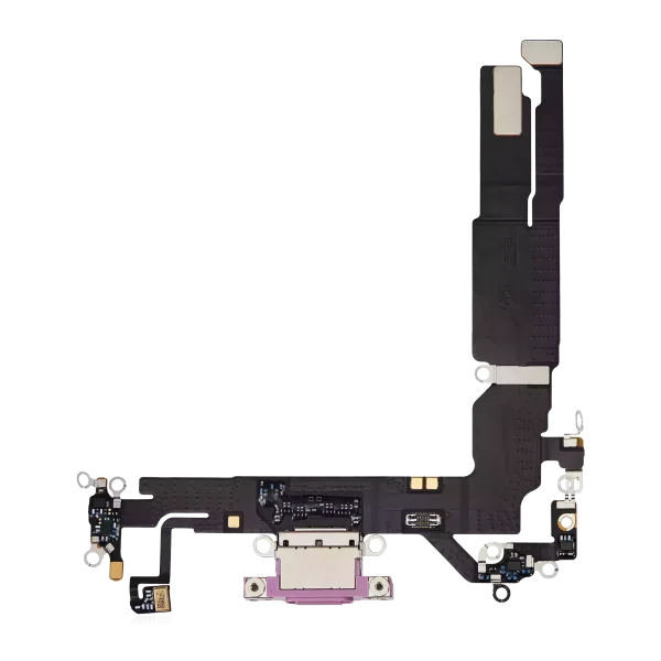 iphone 16 İle Uyumlu Şarj Yeri  Girişli ve Mikrofonlu Şarj Filmi Premium Rose