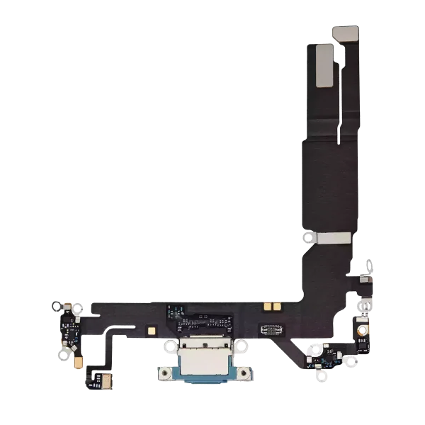 iphone 16 İle Uyumlu Şarj Yeri  Girişli ve Mikrofonlu Şarj Filmi Premium Teal