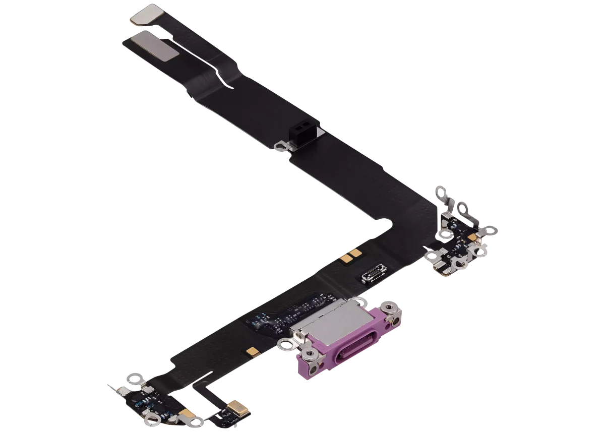 iphone 16 Plus İle Uyumlu Şarj Yeri  Girişli ve Mikrofonlu Şarj Filmi Premium Rose - Görsel 5