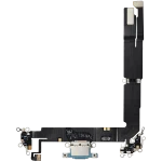 iphone 16 Plus İle Uyumlu Şarj Yeri  Girişli ve Mikrofonlu Şarj Filmi Premium Teal