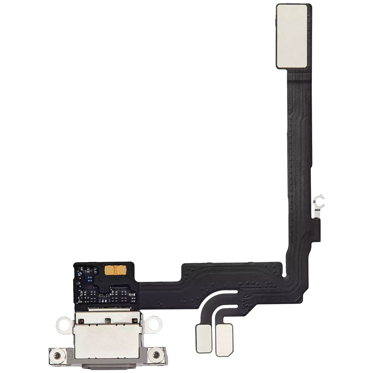 iphone 16 Pro İle Uyumlu Şarj Yeri  Girişli ve Mikrofonlu Şarj Filmi Orijinal  Doğal Titanyum