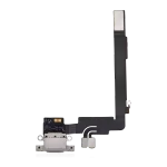 iphone 16 Pro Max İle Uyumlu Şarj Yeri  Girişli ve Mikrofonlu Şarj Filmi Premium Beyaz Titanyum