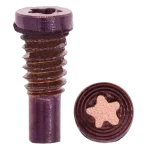 iphone 8 / 8 Plus ile Uyumlu Alt Vidalar Gül Goldı / Kırmızı 6 Adet