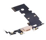 iphone 8 İle Uyumlu Şarj Yeri  Girişli ve Mikrofonlu Şarj Filmi Gold - Görsel 4