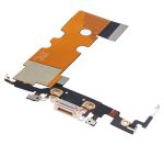 iphone 8 İle Uyumlu Şarj Yeri  Girişli ve Mikrofonlu Şarj Filmi Gold - Görsel 5