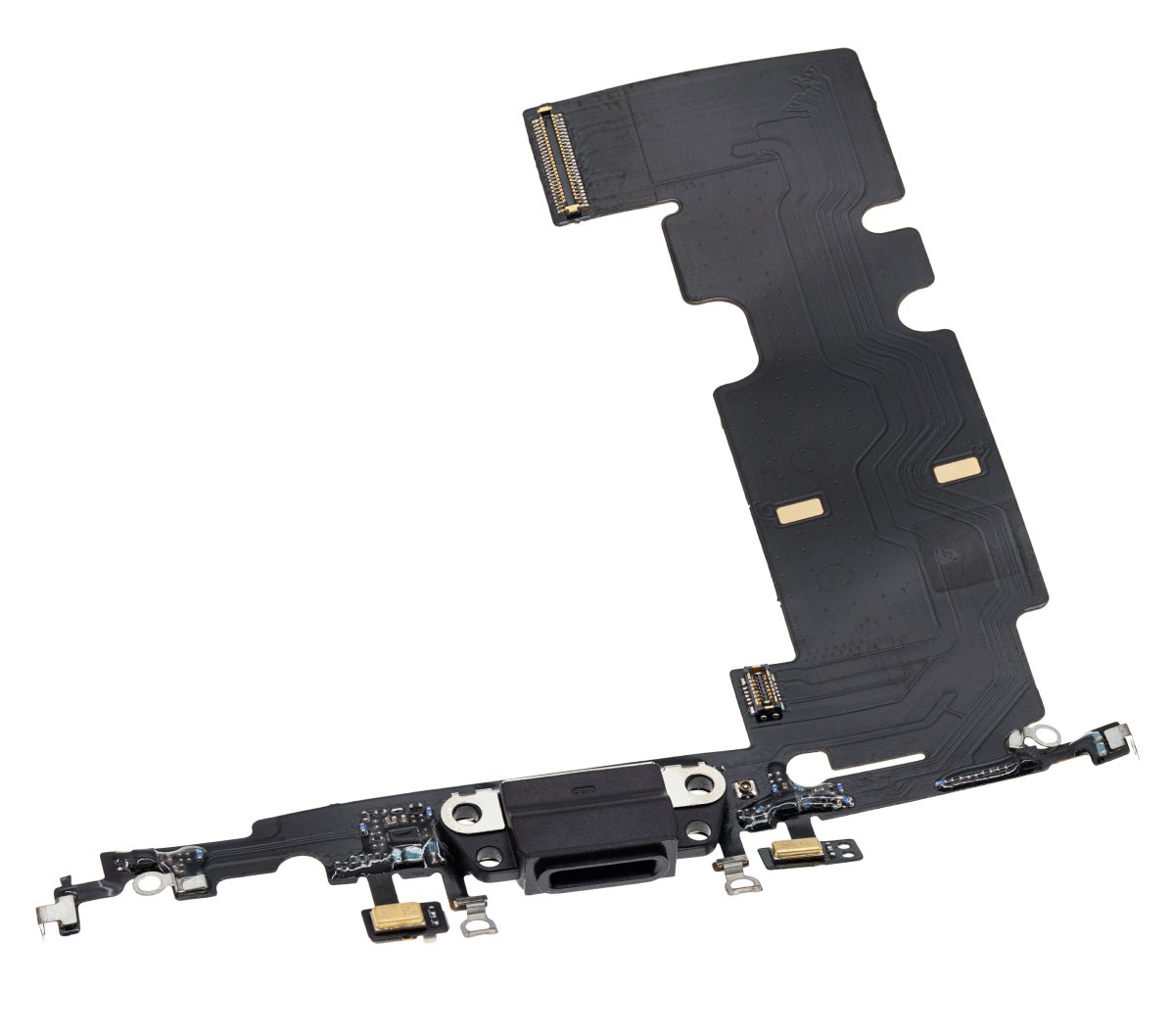 iphone 8 İle Uyumlu Şarj Yeri  Girişli ve Mikrofonlu Şarj Filmi Plus Premium Uzay Grisi - Görsel 3