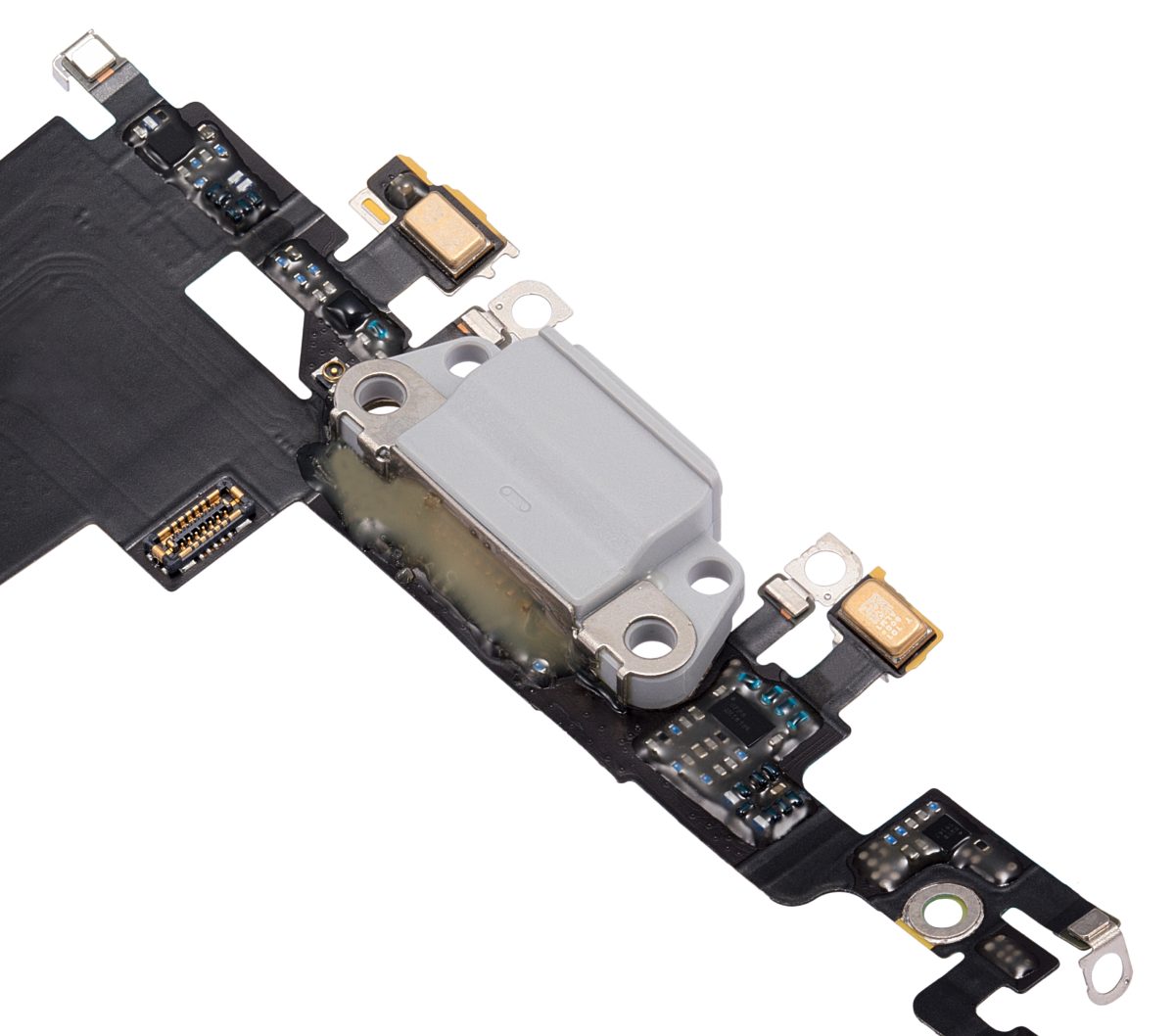 iphone 8 İle Uyumlu Şarj Yeri  Girişli ve Mikrofonlu Şarj Filmi Premium Gümüş - Görsel 5