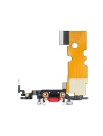 iphone 8 İle Uyumlu Şarj Yeri  Girişli ve Mikrofonlu Şarj Filmi Premium Kırmızı İle - Görsel 2