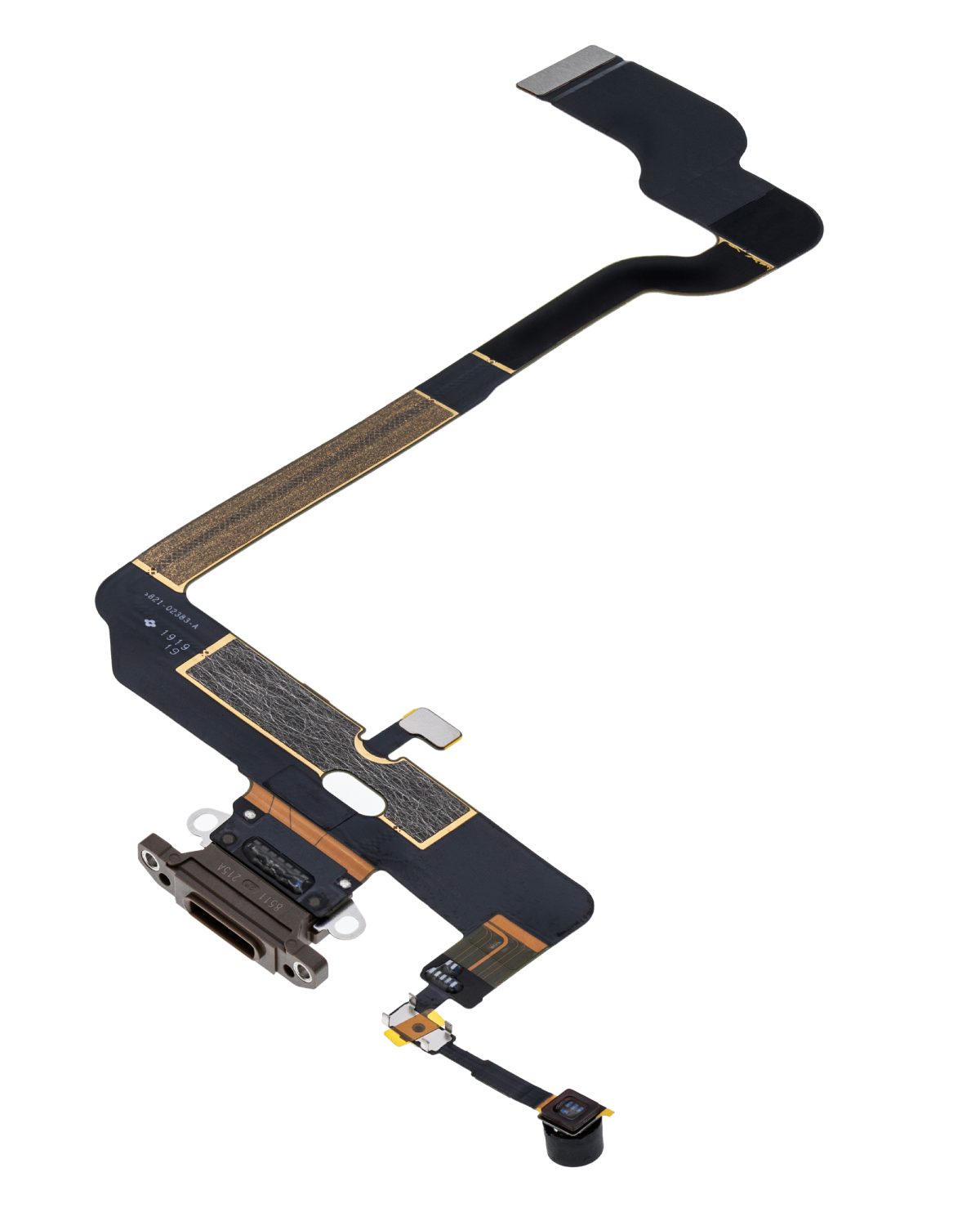 iphone XS İle Uyumlu Şarj Yeri  Girişli ve Mikrofonlu Şarj Filmi Premium Gold - Görsel 3