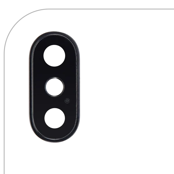 iphone XS / XS Max Uzay Grisi Gerçek Safir l Premium Braket ve Çerçeveli Arka Kamera Servis Paket Orjinal Ürün Lensi
